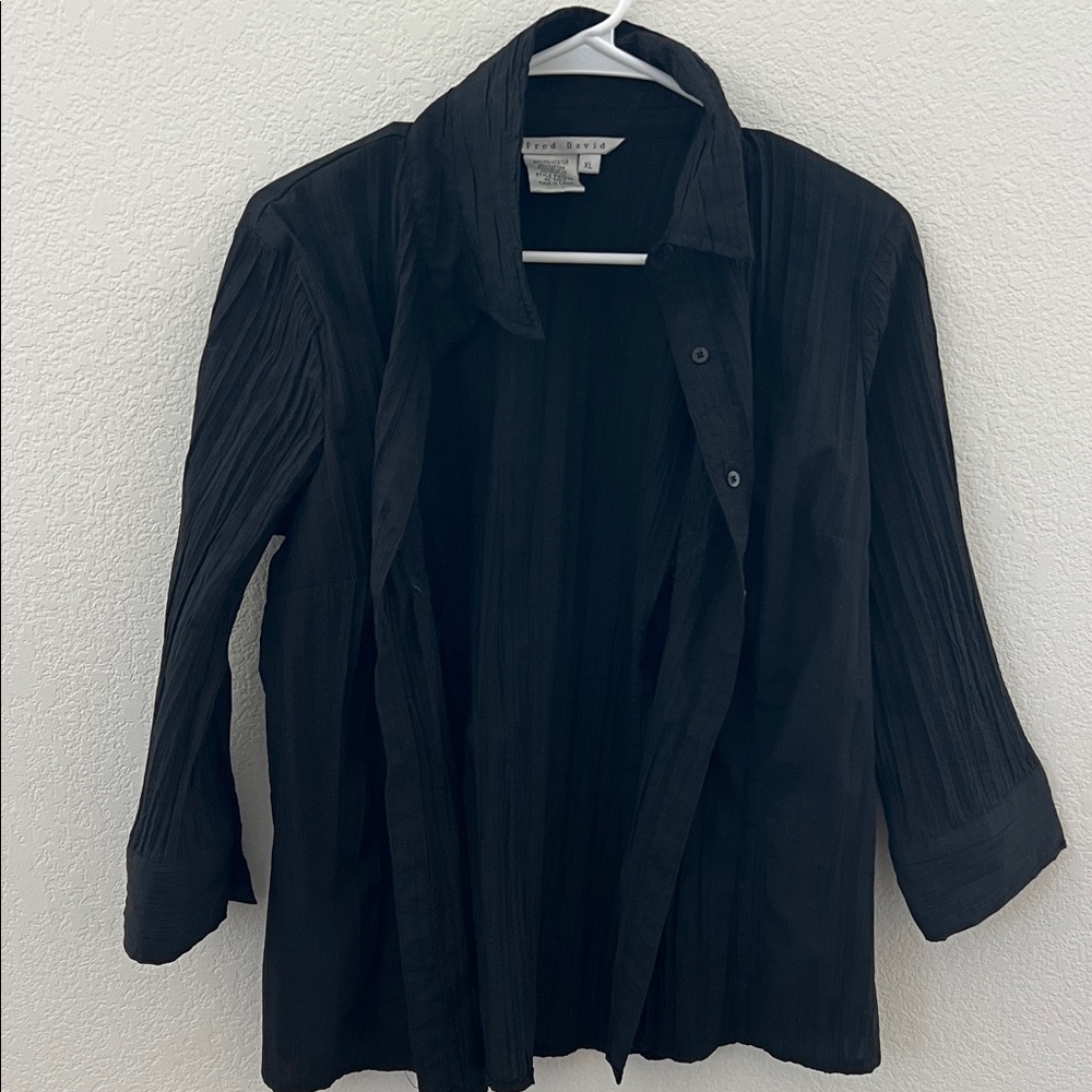 Coldwater Creek Black Blouse